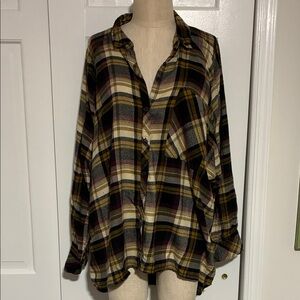 BDG Multicolor Plaid Button Down Shirt